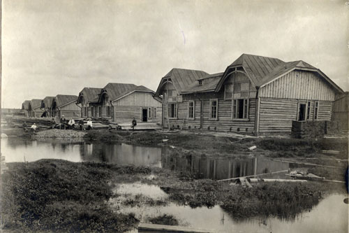 Строительство рабочего посёлка в Нижнем Новгороде. 1923 год
