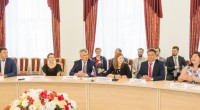 Прием официальных делегаций городов-побратимов и партнеров Нижнего Новгорода в День города.