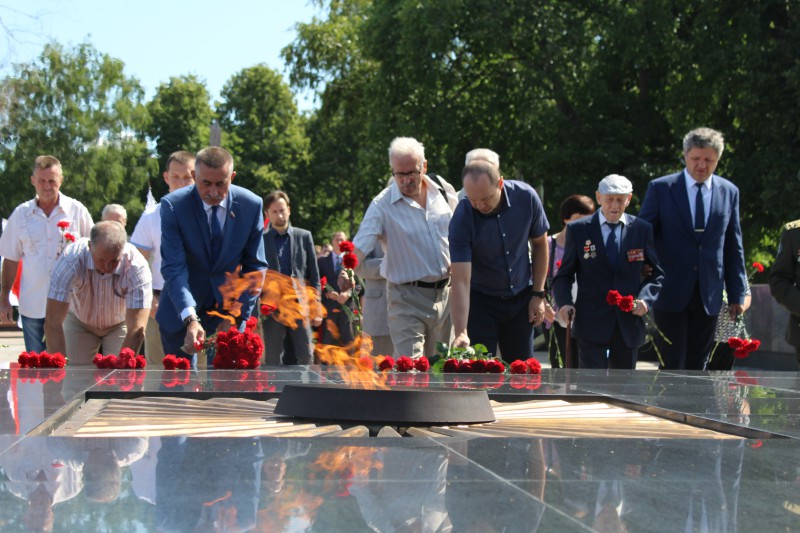 Владимир Герасичкин принял участие в праздновании 75-летия освобождения Беларуси от немецко-фашистских захватчиков