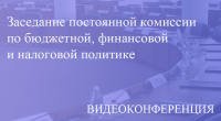 Прямая трансляция заседания постоянной комиссиии по бюджетной, финансовой и налоговой политике 17.06.2020