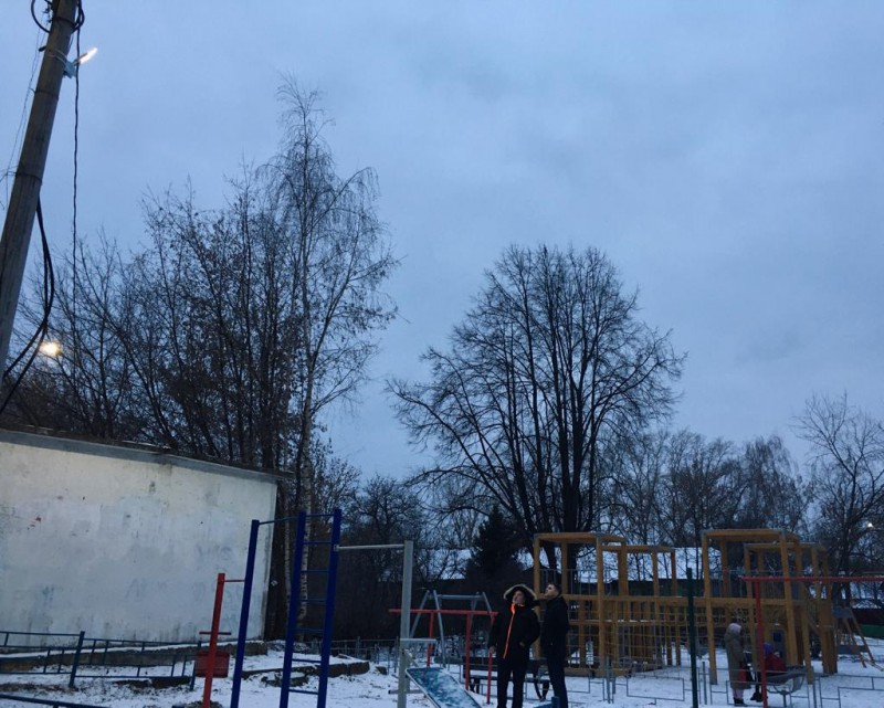 Андрей Дранишников оценил благоустройство детской площадки