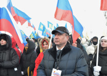 Депутаты городской Думы приняли участие в митинге-концерте «Слава защитникам Отечества!» в Парке Победы