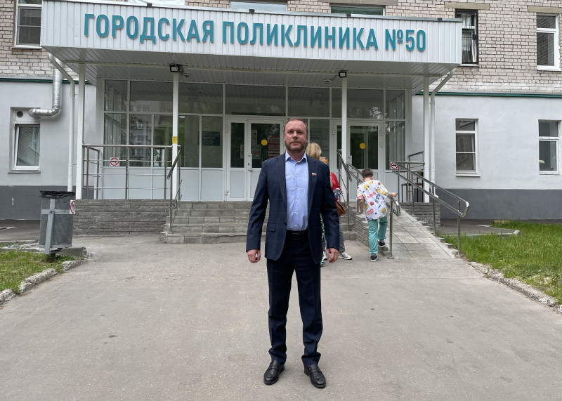 Николай Чернышов посетил с рабочим визитом поликлинику №50 Приокского района