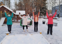 Бодрячки из Московского района морозов не боятся!