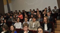 Глава города Олег Сорокин на встрече со старшеклассниками лицея №  165