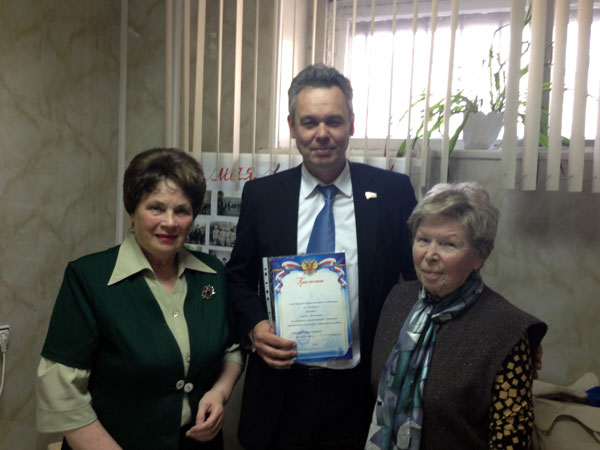 Депутат городской Думы Нижнего Новгорода Алексей Власкин встретился с активом совета ветеранов Сормовского района в преддверии Дня Победы