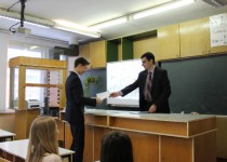 Заместитель председателя Молодежной палаты Иван Калмыков  в рамках проекта «Исторический минимум» рассказал школьникам об СССР