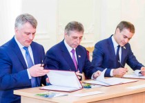 Иван Карнилин, Сергей Белов и Владимир Панов подписали соглашение о взаимодействии гордумы, администрации и НРО «Опора России»