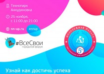 25 ноября 2017 года в 11:00 в стенах технопарка «Анкудиновка» состоится молодежный форум «#ВсеСвои», приуроченный к 5-летию Молодежной палаты при городской Думе города Нижнего Новгорода