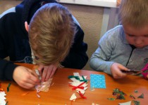 В ТОС микрорайона «Верхние Печеры» ребята украсили «Ёлку желаний»