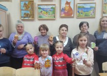 Мастер-класс по изготовлению бумажного городка в ТОС поселка Комсомольский