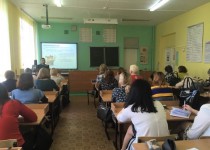Артем Савин выступил с лекцией на районном совете завучей школ Автозаводского района