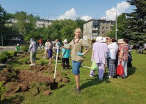 Анна Татаринцева приняла участие в проекте «Цветущий город»