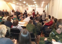 Общественные слушания по благоустройства сквера состоялись в администрации Ленинского района.