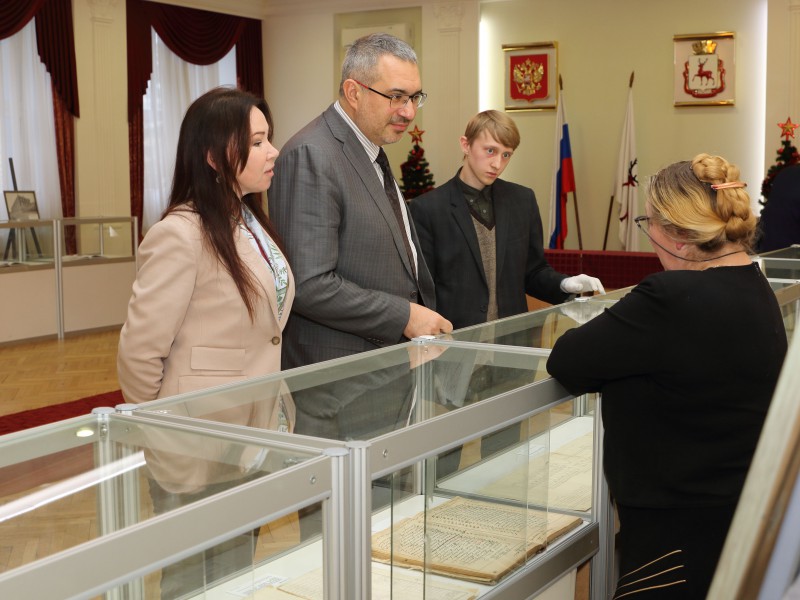 Историческая выставка «Три века городского парламента» открылась в Думе Нижнего Новгорода