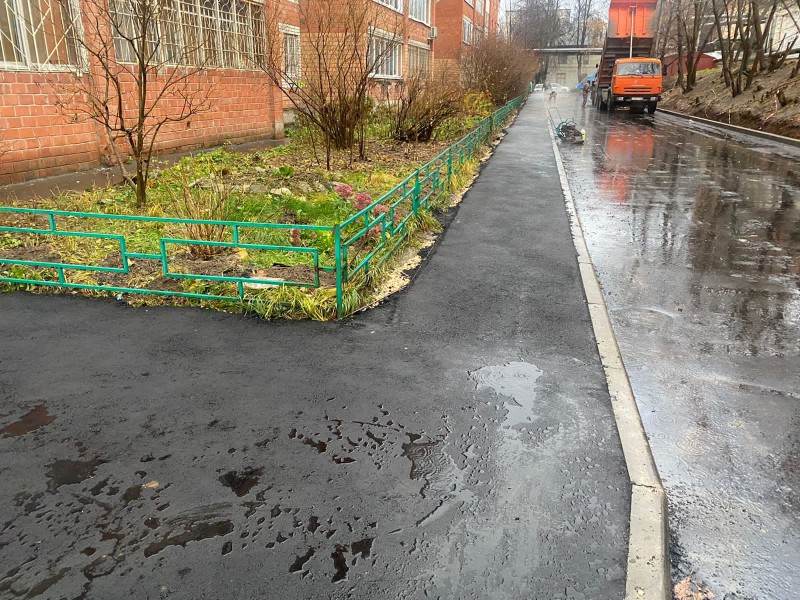 Ремонт дороги вдоль домов № 6, 6В, 4В по улице Бекетова до Светлогорской улицы