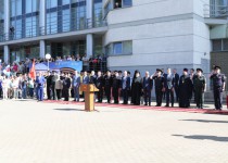 Олег Лавричев принял участие в торжественной встрече росгвардейцев, принимавших участие в спецоперации на Украине