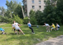 На территории ТОС поселка Светлоярский и 7-го микрорайона прошло мероприятие в рамках проекта «Играем вместе»