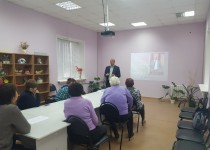 Лекция на тему «Как не попасть в руки мошенников» для жителей ОС поселка Комсомольский