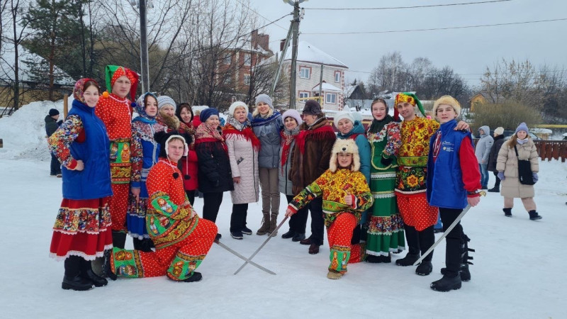 Анна Татаринцева приняла участие в праздновании Масленицы в Сартакове