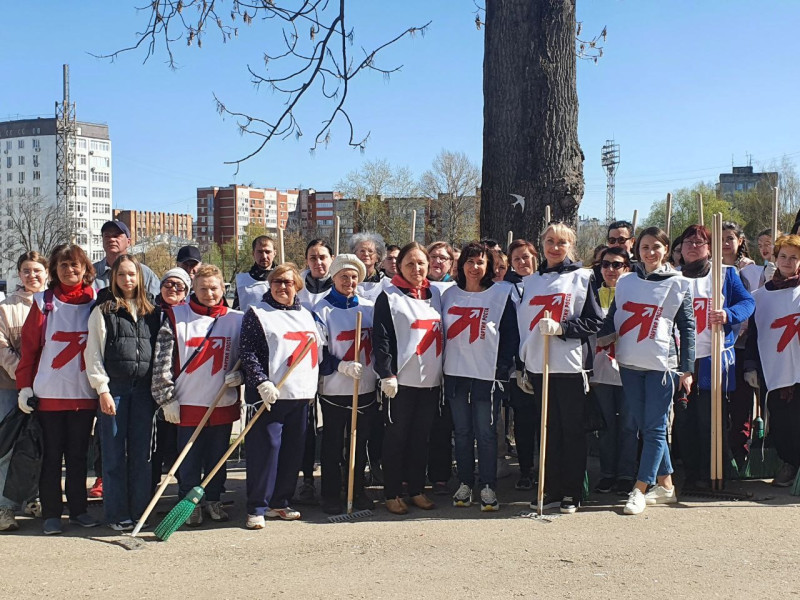 Жанна Скворцова приняла участие в субботнике