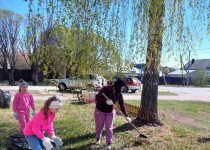 В посёлке Новое Доскино прошли субботники