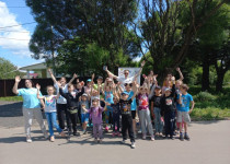 На территории посёлка Новое Доскино прошло мероприятие для детей в рамках социального проекта «Играем вместе»