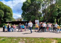 На территории посёлка Новое Доскино прошло мероприятие для детей в рамках социального проекта «Играем вместе»