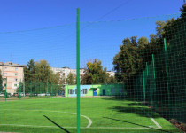 Устройство футбольной площадки в  детский клуб Восток