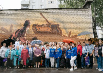 Граффити в честь Героев-Панфиловцев появилось в Московском районе.