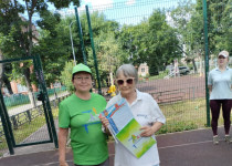 Спортивное занятие в рамках проекта «Спорт в каждый двор» прошло на территории ТОС №1