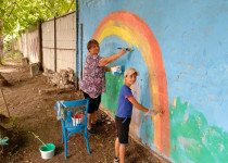 На территории ТОС № 7 прошла акция «Я рисую этот мир»