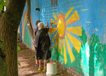 На территории ТОС № 7 прошла акция «Я рисую этот мир»