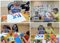 В ТОС № 7 открылась выставка творческих детских работ на тему Российского триколора