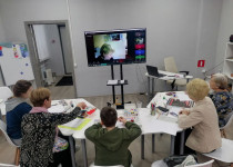 Онлайн-рисование в ТОС квартала Энгельса и бульвара Юбилейный