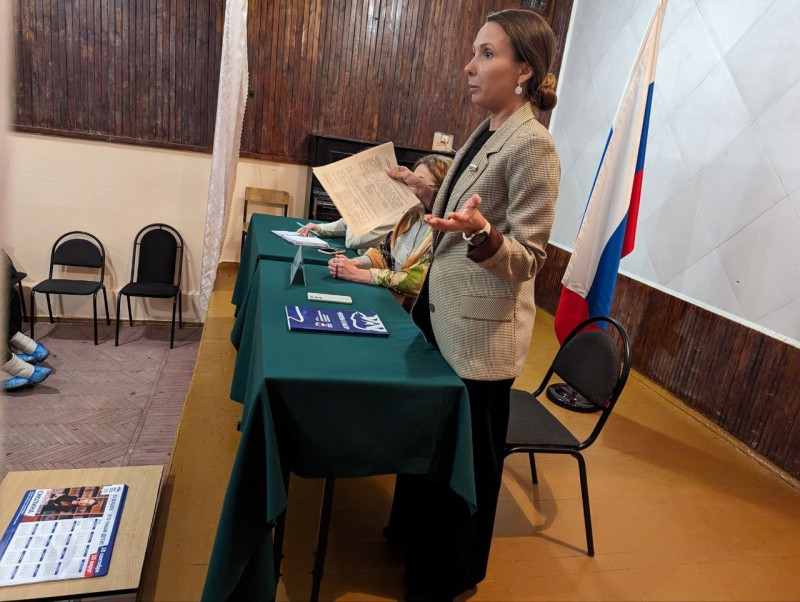 Оксана Смолина  встретилась с жителями своего избирательного округа