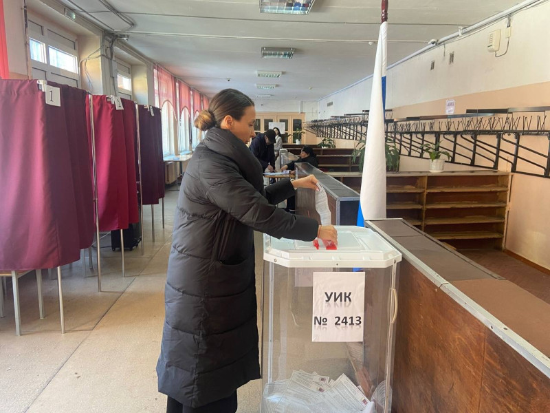 Оксана Смолина приняла участие в выборах Президента Российской Федерации