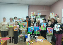 В библиотеке им. Радищева состоялась встреча жителей ТОС № 16 поселка Мостоотряд с нижегородским художником Михаилом Поляковым