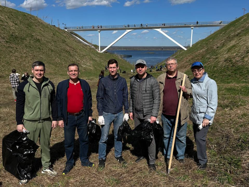 Члены Общественной палаты Нижнего Новгорода приняли участие в экологической акции #Чистый_Нижний