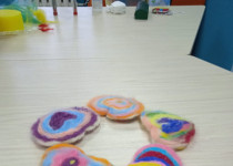 В ТОС №4 прошло творческое занятие для детей и взрослых