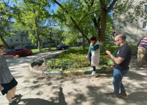 Оксана Дектерева провела выездное совещание по вопросам благоустройства улицы Кудьминской