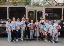 Трамвай, посвященный теме СВО, запущен при поддержке Марии Самоделкиной