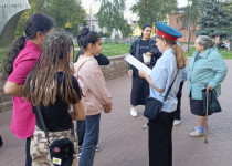 Акция на знания Правил дорожного движения прошла в ТОС поселка Комсомольский