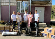 Мария Самоделкина передала гуманитарную помощь для участников СВО, проходящих лечение в госпиталях