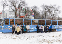 Десятый «Вагон Победы» начал курсировать в Нижнем Новгороде при поддержке Марии Самоделкиной
