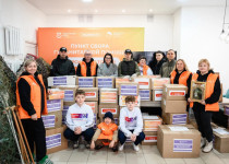 Мария Самоделкина совместно с волонтерами и военно-патриотическим центром «Авангард» передали очередную партию гуманитарной помощи