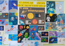В ТОС № 15 микрорайона «Доскино» прошло мероприятие для детей, посвященное Дню космонавтики