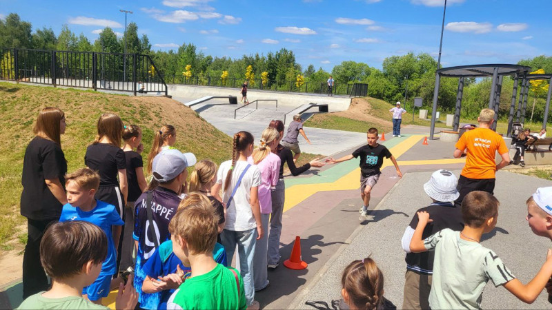 Весёлая игровая программа в скейт-парке ТОС №10 «Мончегорский»