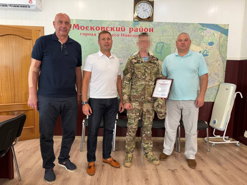 Юрий Ерофеев и Станислав Прокопович встретились  с участником СВО