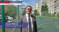 Михаил Иванов о модернизации футбольного поля в Сормовском районе